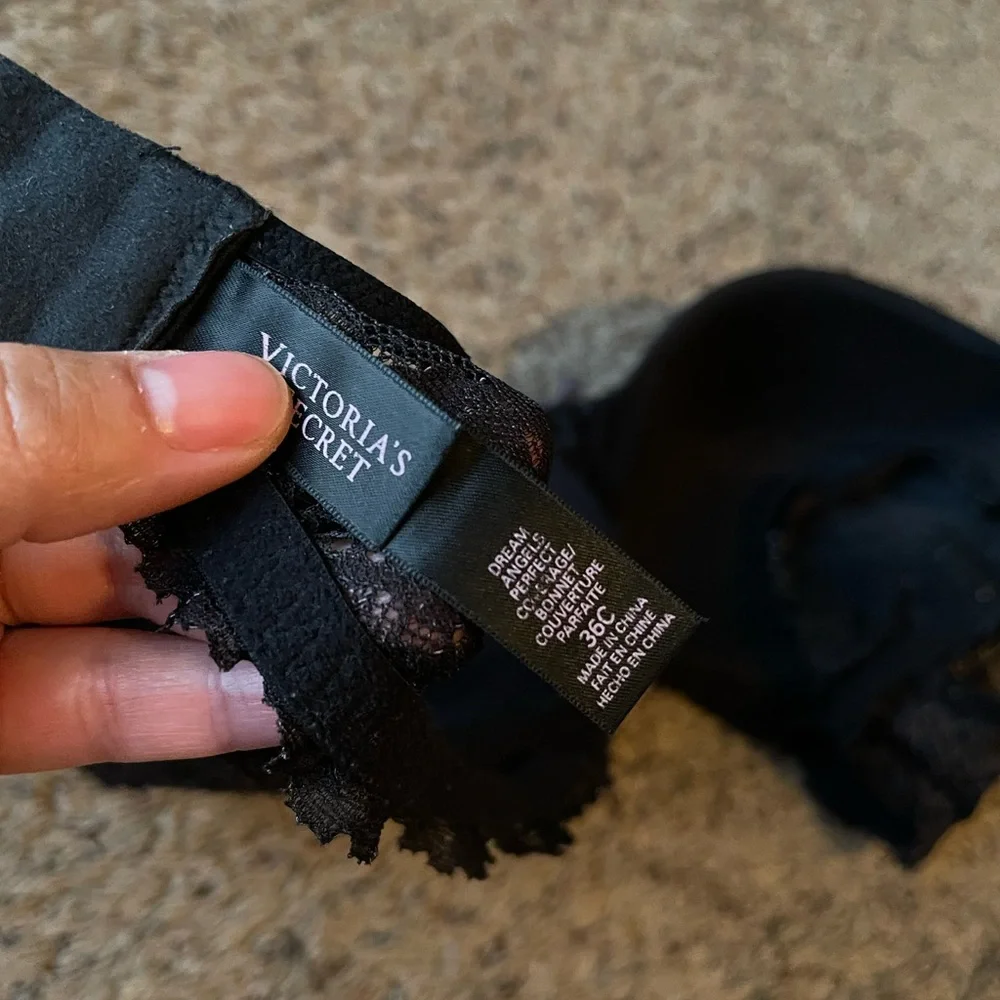 Victoria Secret Black Wire Lace Bra 36c - Picture 5 of 5